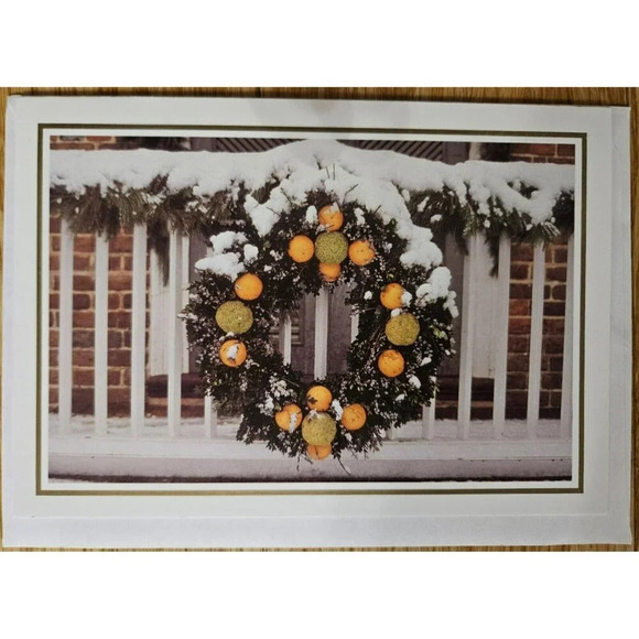 Colonial Williamsburg Foundation Set of 13 Blank Greeting Cards Assorted Wreaths - Picture 1 of 8